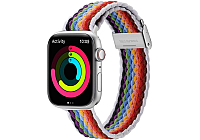 Ремешок для смарт-часов Dux Ducis Strap (Mixture II Version) для Apple Watch Ultra/SE/8/7/6/5/4/3/2/1 (49мм/45мм/44мм/42мм) Pale Stripes