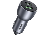 Автомобильное зарядное устройство UGREEN CD213-10144 2 USB-A 36W Fast Charge Gray