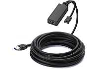 Кабель UGREEN US175-20827; USB-A 3.0 (M) to USB-A 3.0 (F); с портом для питания Micro USB; 10m; Black