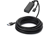 Кабель UGREEN US175-20827; USB-A 3.0 (M) to USB-A 3.0 (F); с портом для питания Micro USB; 10m; Black