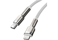Кабель Baseus CATLJK-A02 Cafule Series Metal Data Cable Type-C to Lightning 20W 1m White