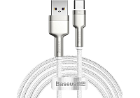 Кабель Baseus Cafule Series Metal Data Cable USB to Type-C 66W 2m White (CAKF000202)