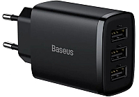 Сетевое зарядное устройство Baseus Compact Charger 3U 17W EU Black (CCXJ020101)