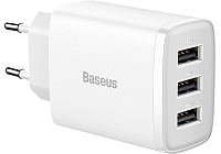 Сетевое зарядное устройство Baseus CCXJ020102 Compact Charger 3U 17W (модель CCCP17UC) White