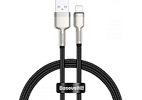 Кабель Baseus CALJK-01 USB to Lightning 2.4A 0.25м Black