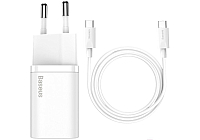 Сетевое зарядное устройство Baseus Super Si Quick Charger Type-C 25W White (TZCCSUP-L02)
