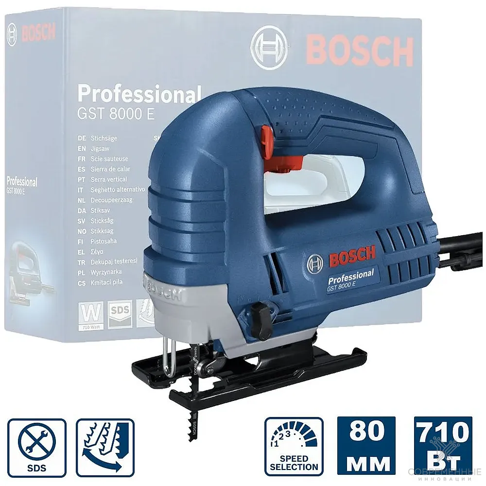 Электролобзик Bosch GST 8000 E Professional (060158H000) купить оптом по  безналу в Минске