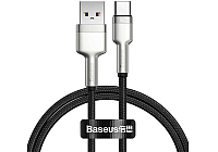 Кабель Baseus Cafule Series Metal Data Cable USB to Type-C 66W 2m Black (CAKF000201)