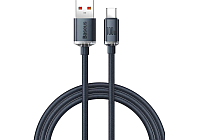 Baseus Crystal Shine Series Fast Charging Data Cable USB to Type-C 100W 1.2m Black (CAJY000401)