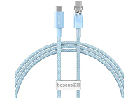 Кабель Baseus Explorer Series Fast Charging Cable with Smart Temperature Control Type-C to Type-C 100W 2m Galaxy Blue (P10319703311-01)