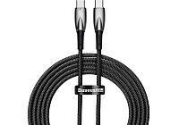 Кабель Baseus CADH000801 Glimmer Series Fast Charging Data Cable Type-C to Type-C 100W 2m Black