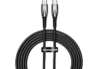 Кабель Baseus CADH000801 Glimmer Series Fast Charging Data Cable Type-C to Type-C 100W 2m Black