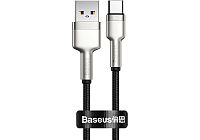 Кабель Baseus CAKF000001 Cafule Series Metal Data Cable USB to Type-C 66W 0.25m Black
