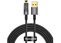 Кабель Baseus Explorer Series Auto Power-Off Fast Charging Data Cable USB to IP 2.4A 1m Black (CATS000401)