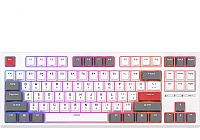 Клавиатура Royal Kludge RKR87 White/Gray/Red (USB, RGB, Hot Swap, Brown switch)