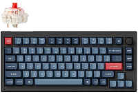 Клавиатура Keychron V1 Max Black, RGB, Hot-Swap, Knob Version, Red Switch (V1M-D1-RU)