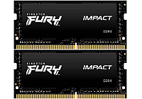 Оперативная память Kingston Fury Impact 32GB 2x16GB PC4-25600 DDR4-3200 CL20 (KF432S20IBK2/32)