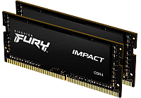 Оперативная память Kingston Fury Impact 2x32GB DDR4 SODIMM (KF432S20IBK2/64)