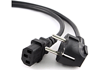 Кабель питания Cablexpert PC-186, 1.8м, Schuko- C13, 6А, черный с заземлением
