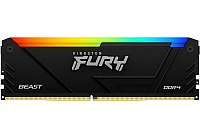 Оперативная память Kingston Fury Beast Black RGB XMP 16GB DDR4 (KF432C16BB2A/16)