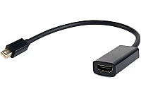 Переходник Cablexpert miniDisplayPort-HDMI черный (A-mDPM-HDMIF-02)