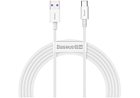 Кабель Baseus Type-C 2m White (CATYS-A02)