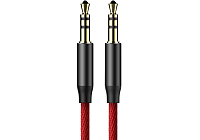 Кабель Baseus CAM30-C91 AUX 3.5mm (M) to AUX 3.5mm (M) 1.5м Red/Black