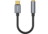Переходник Baseus CATL54-0G Type-C (M) to AUX 3.5mm (F) Gray