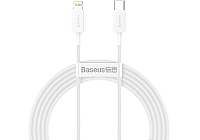 Кабель Baseus Type-C to Lightning PD 20W 2m White (CATLYS-C02)