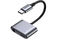 Конвертор сигнала UGREEN USB-C to 3.5mm Audio Adapter with PD CM231 (60164)