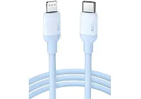 Кабель UGREEN US387-20313; Type-C to Lightning; Apple MFi certified; PD fast charge 3A; силиконовый; 1m; Navy Blue